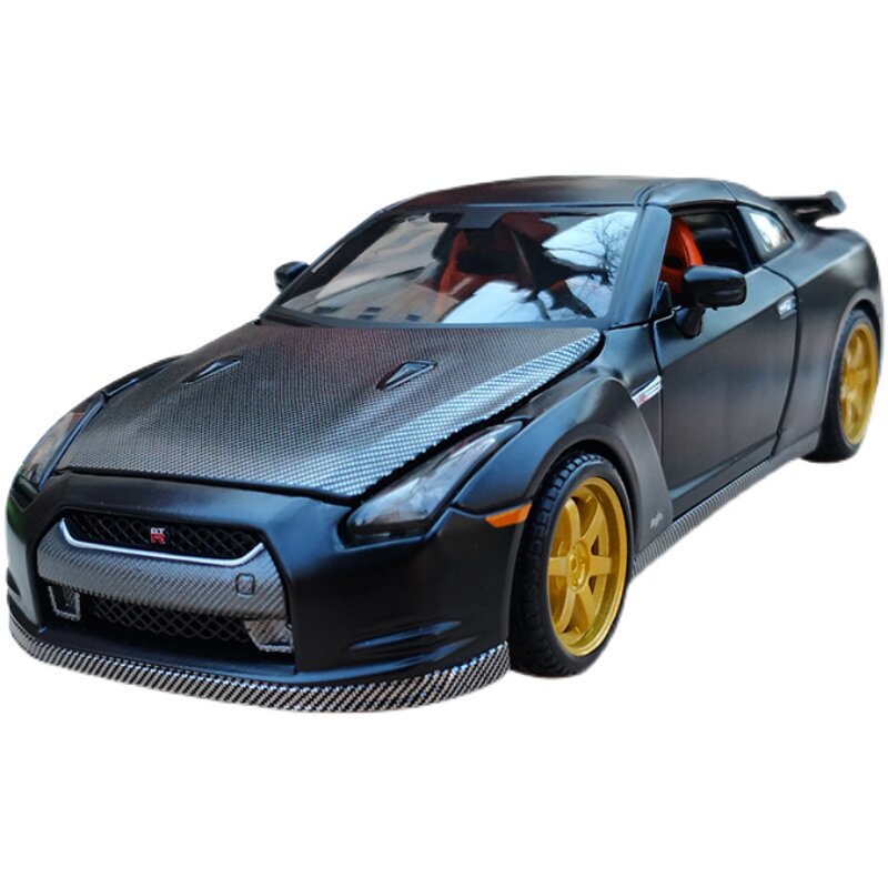 美驰图尼桑gtr改装仿真合金汽车模型男孩玩具收藏车模