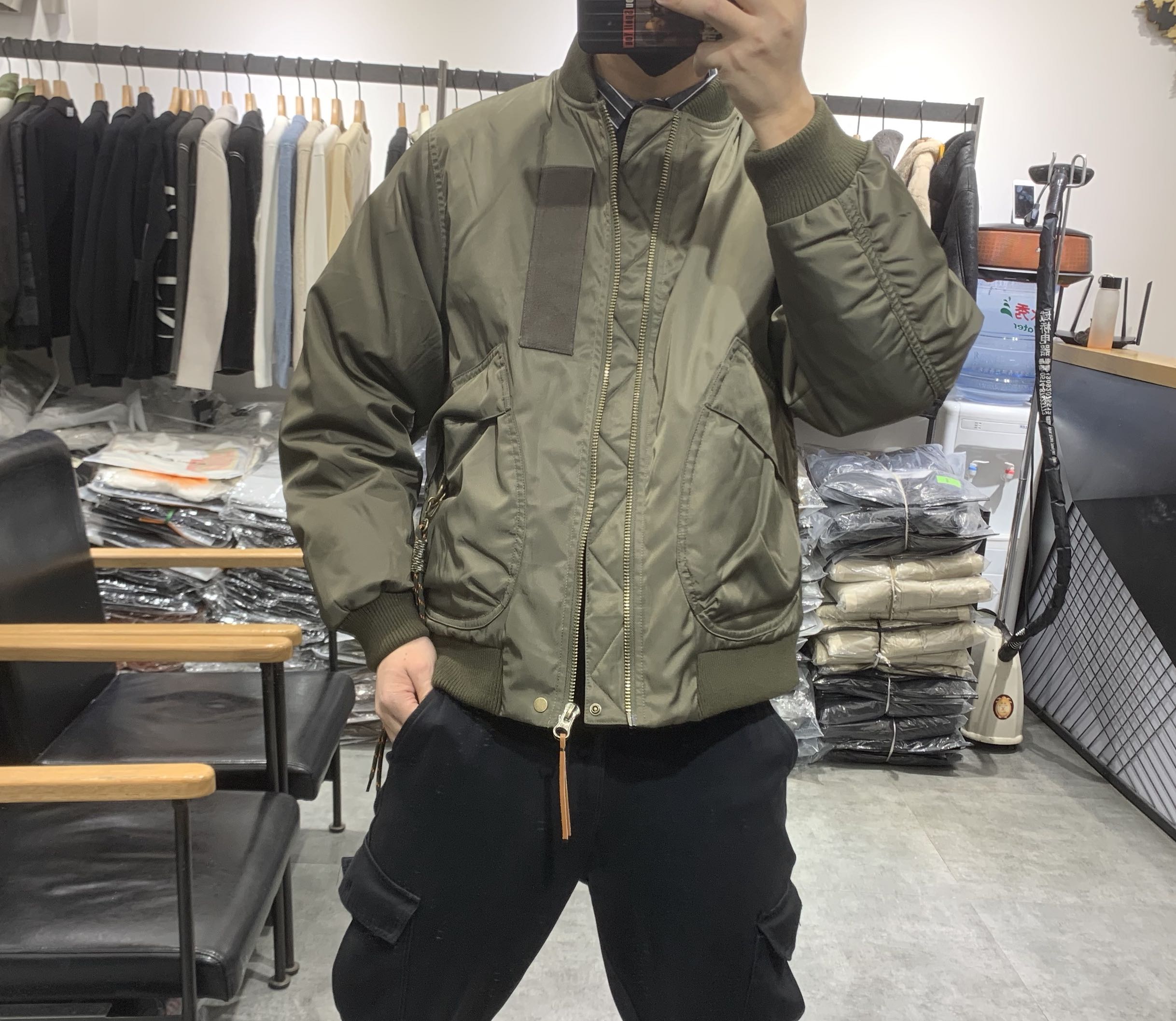 GRY冬季2021新款男棒球领短款羽绒服工装飞行保暖宽松外套帅气潮