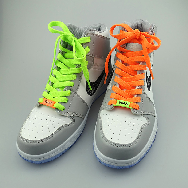 flatx原装aj1af1airmax90鞋带荧光橙橘色扣120cm140cm160cm鞋带