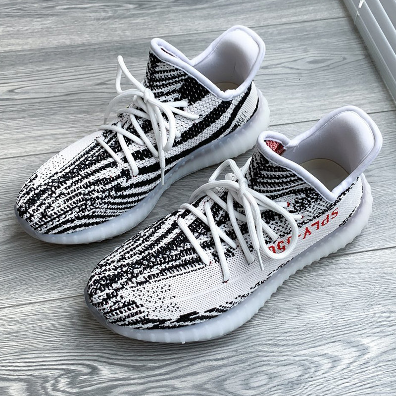 正版灰橙斑马椰子鞋男运动休闲鞋秋季时尚休闲鞋