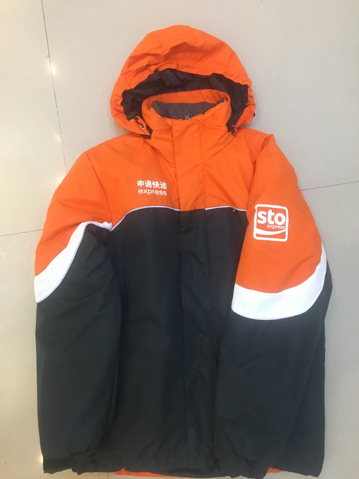 申通快递工作服春秋秋冬冲锋防水保暖内胆可拆卸工装制服