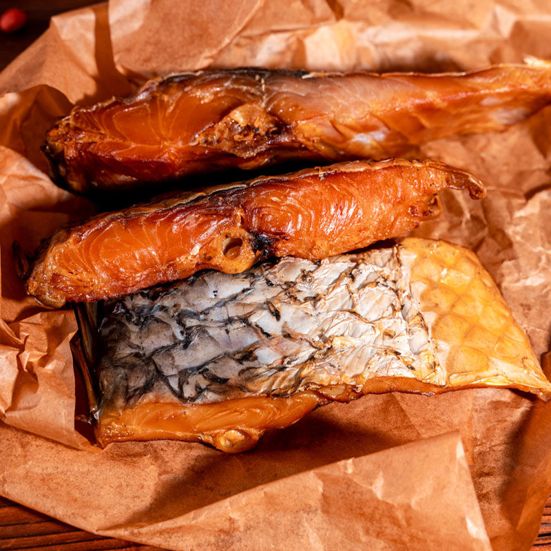 湖南腊鱼农家自制柴火烟熏草鱼鱼块500g湖北腌肉