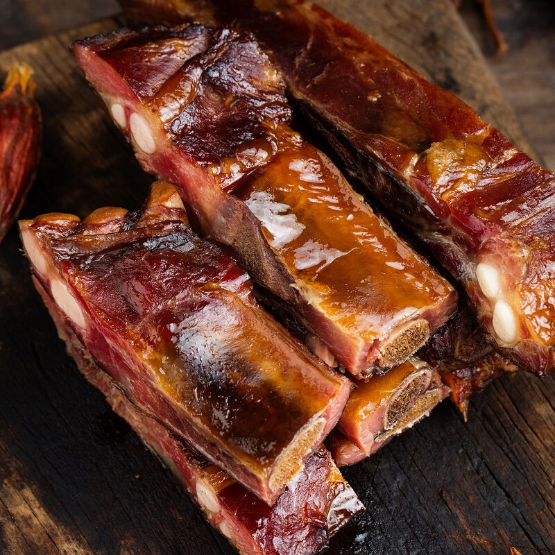 排骨烟熏湘西农家腊味咸肉湖南土特产骨头四川腌肉
