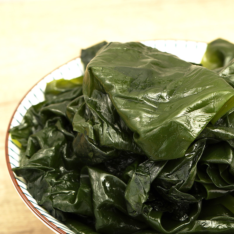 海带盐渍边凉拌菜藻类鲜嫩翠绿麻辣烫韩式酱汤裙带菜