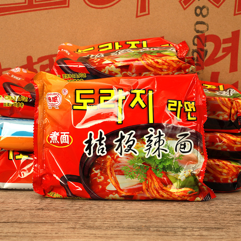 延边朝鲜族风味美食申联桔梗辣面东北特产泡面冲泡方便面