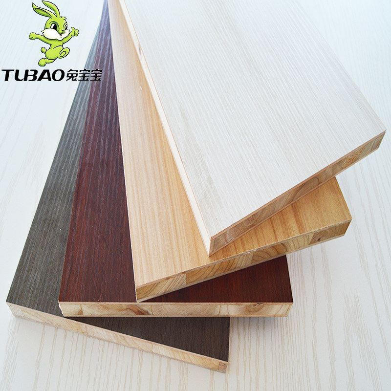 长沙兔宝宝板材免漆生态杉木e017mm环保衣柜生态板