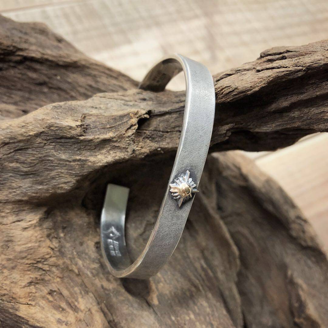 日本正品arizonafreedom手工银饰bno64太阳手镯no64手镯