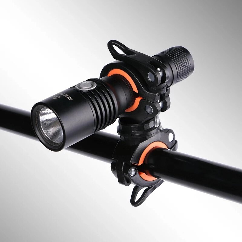 自行车夜骑灯架手电筒美利达捷安特通用山地公路调节灯架