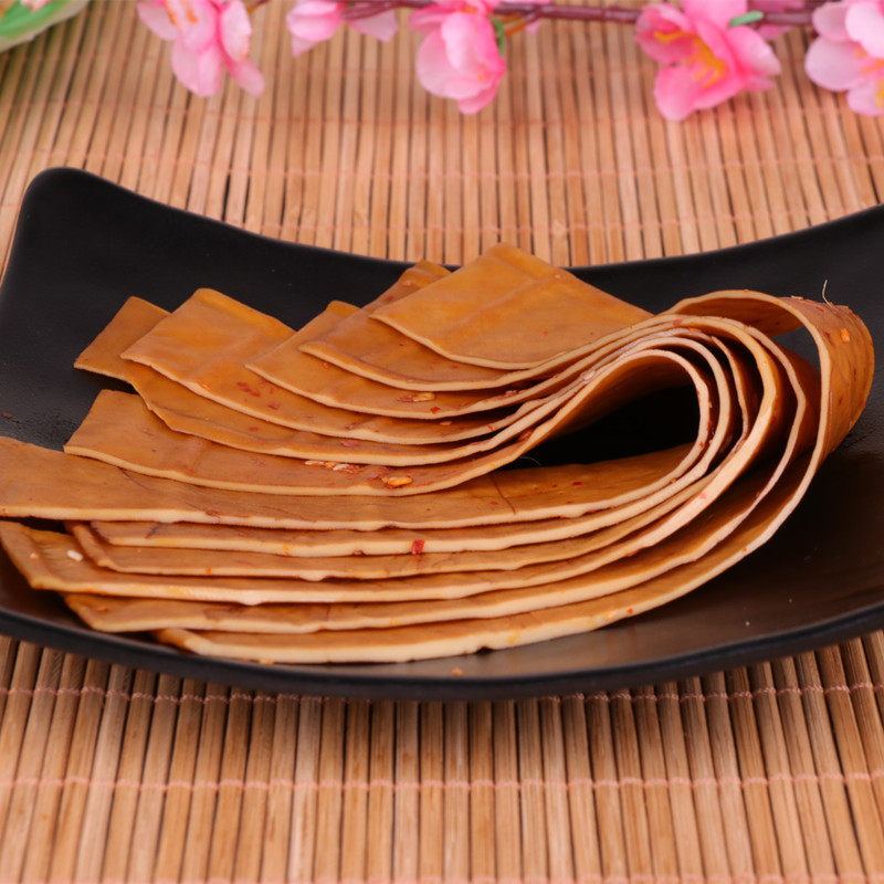 豆干四川岳池顾县特产手工豆腐干金虹牛皮小吃豆腐干