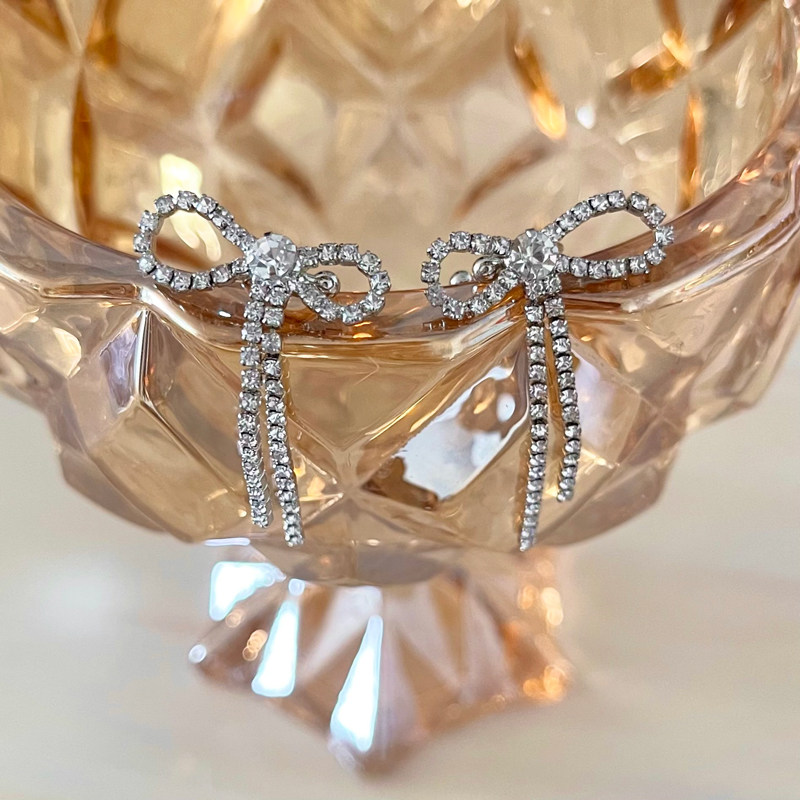 杨凯雯同款蝴蝶结耳骨夹女心动信号耳夹仙气超仙耳夹