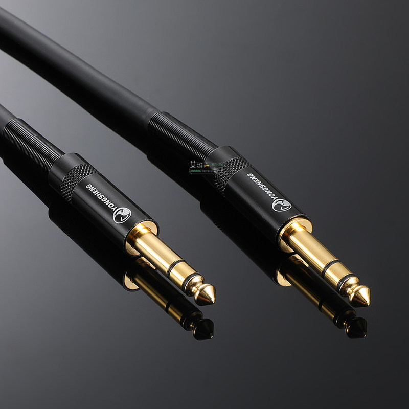 neutrik甬声大三芯转635电脑功放音频连接线对公连接线