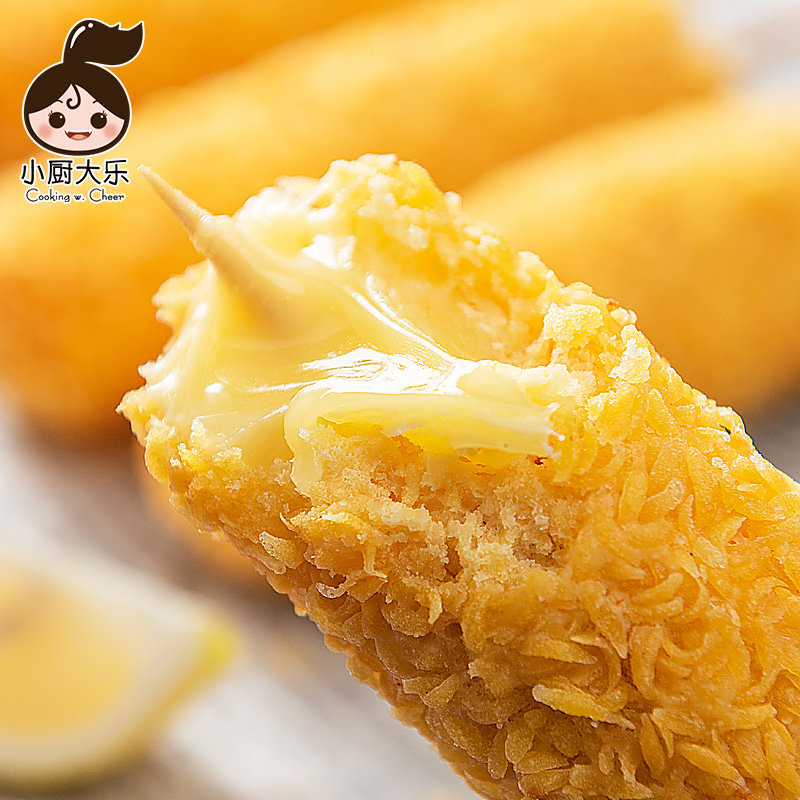 热狗芝士棒拉丝网红零食全芝士油炸韩国奶酪棒儿童即食半成品