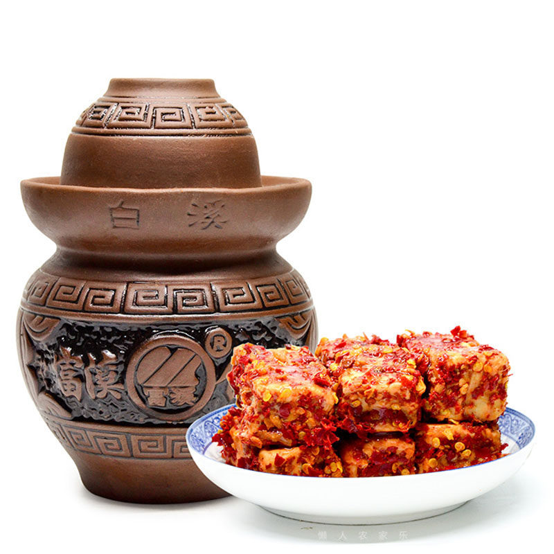 湖南新化特产富溪精品老手手工豆腐乳白溪农家豆腐乳