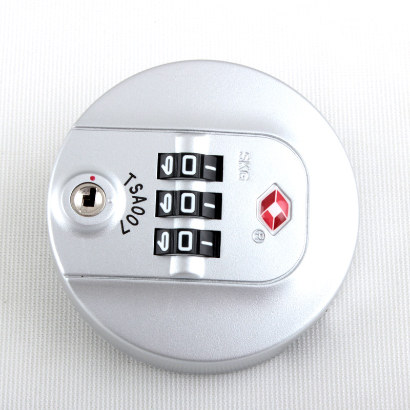 密码锁日默瓦铝框拉杆箱配件ito行李箱海关tsa007圆形tsa密码锁