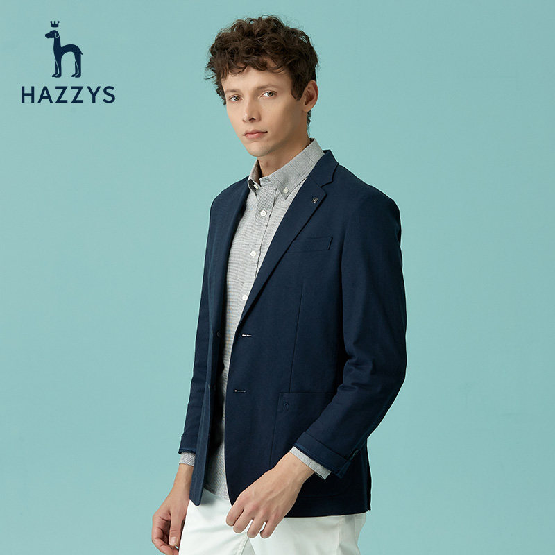 hazzys哈吉斯2020新款男士便西英伦休闲潮流小西装时尚商务正装