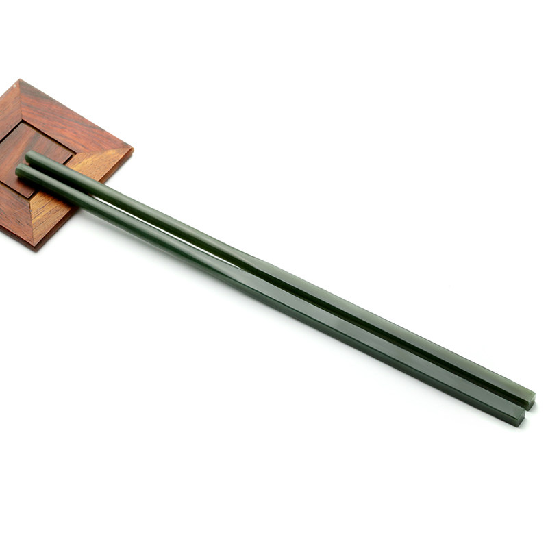 新疆筷子念玉和田天然青玉玉石家用养生健康手饰