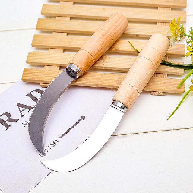 水果菠萝刀割菜刀原木削皮专用弯刀香蕉菠萝蜜水果削皮器