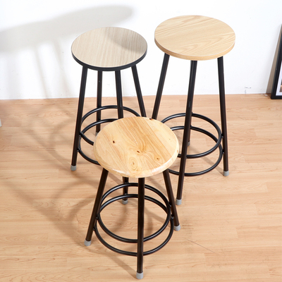 简约时尚圆凳子梯凳 实木凳子酒吧椅吧台椅酒吧椅高脚椅凳子座椅