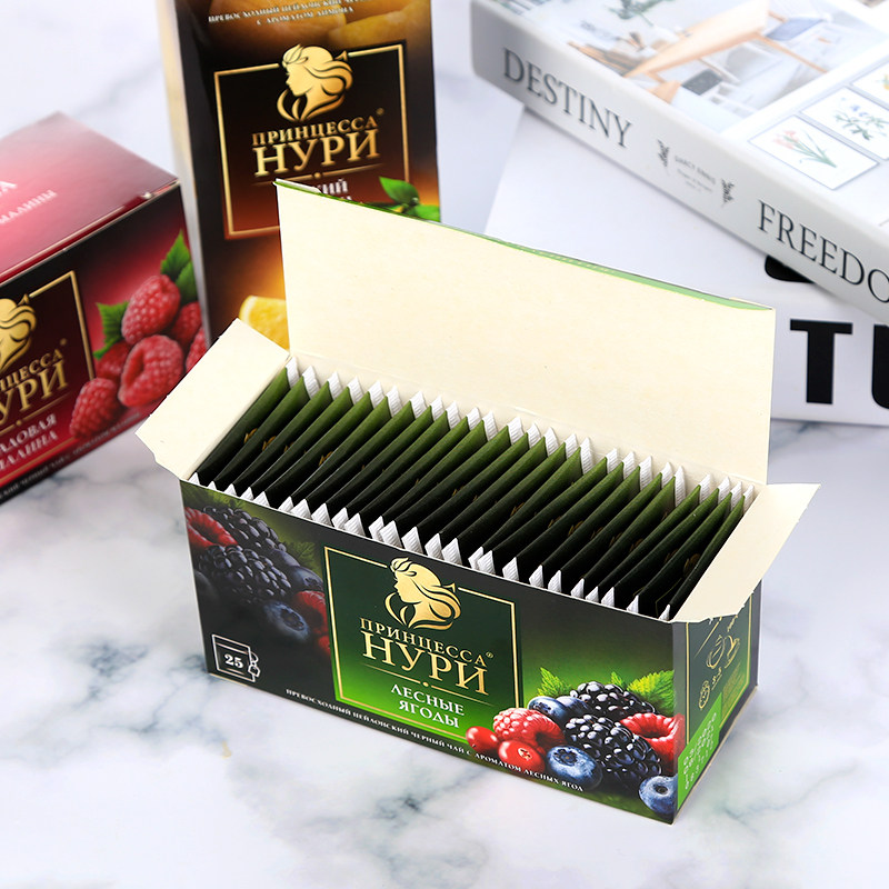 俄罗斯公主果茶hypn混合水果味25包独立包装茶包红茶花草茶冲饮