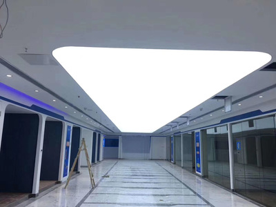 软膜天花高亮白色软膜天花调光软膜布白色透光膜吊顶灯膜上门安装