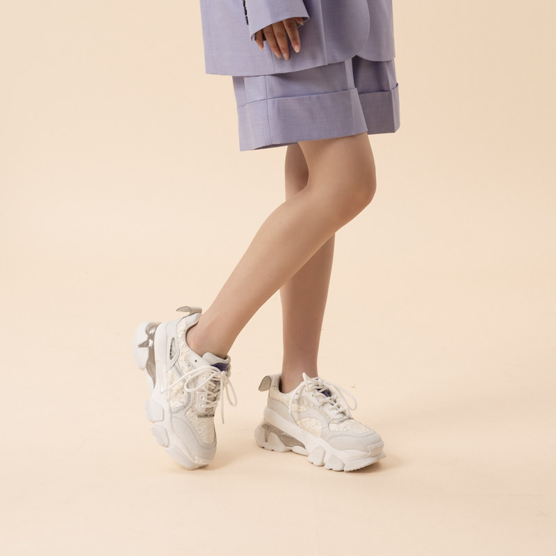 vme舞魅新款女鞋2022时尚休闲运动鞋厚底增高ins时尚休闲鞋