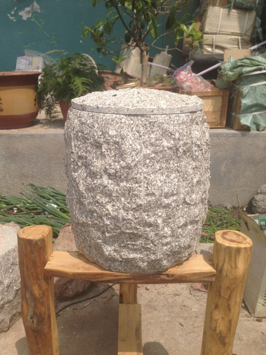 御工坊天然麦饭石水缸饮水机家用储水罐存水桶茶道装水石头滤水器