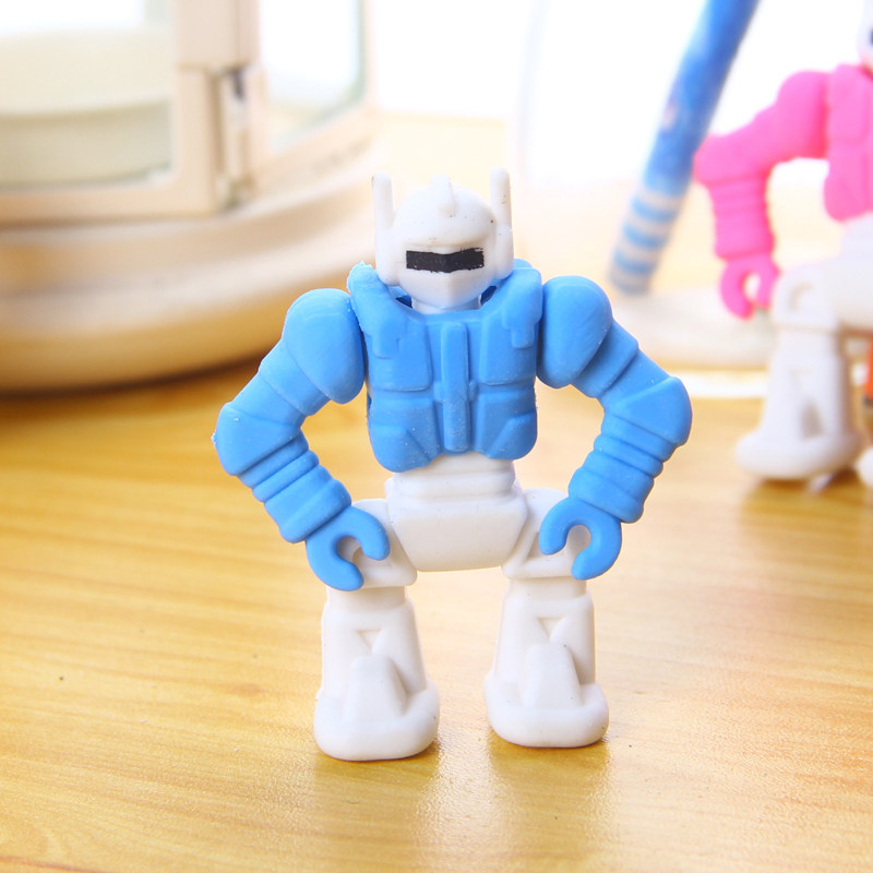 创意机器人造型橡皮擦变形金刚玩具橡皮小学生六一奖品橡皮