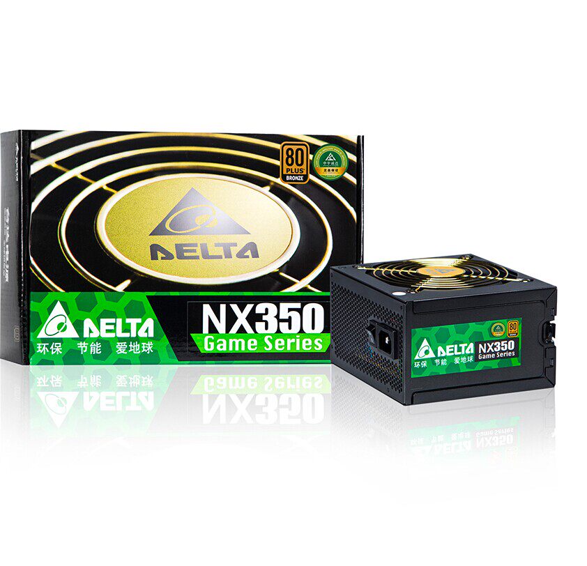 电源台达nx350650w铜牌台式机电压主动式静音电源