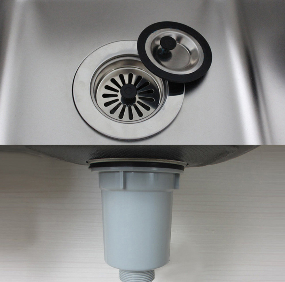 天力厨房日式水槽防臭一体下水出口日本落水水道水槽下水器