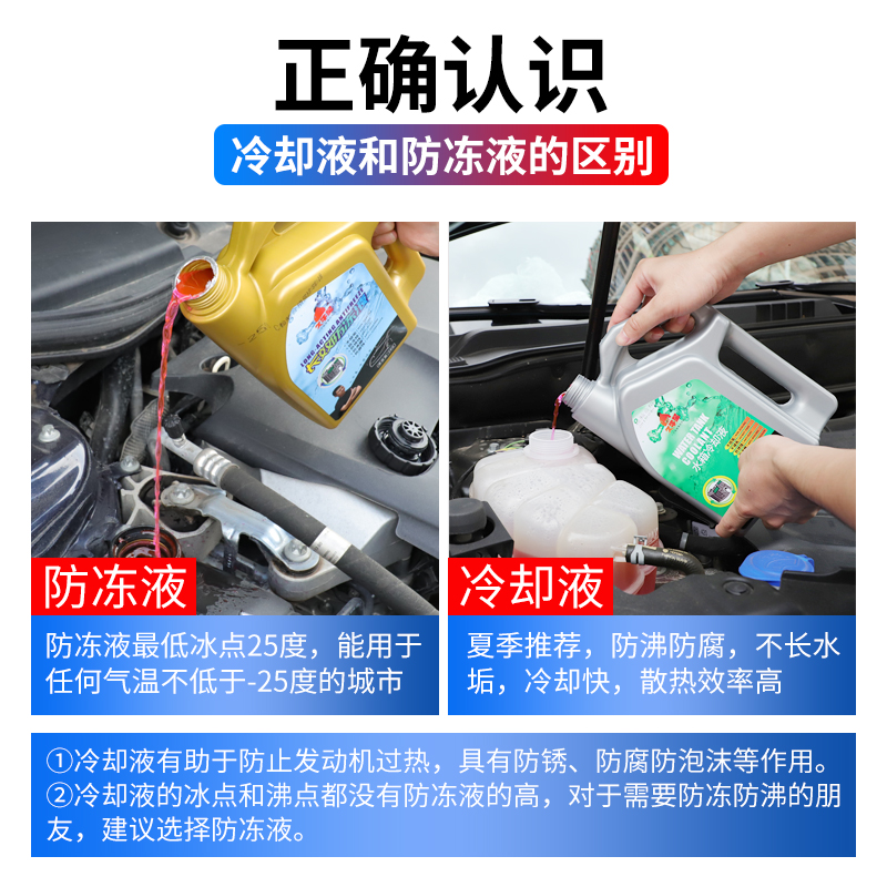 适用丰田卡罗拉雷凌双擎水箱宝汽车发动机冷却液红色绿色防冻长效