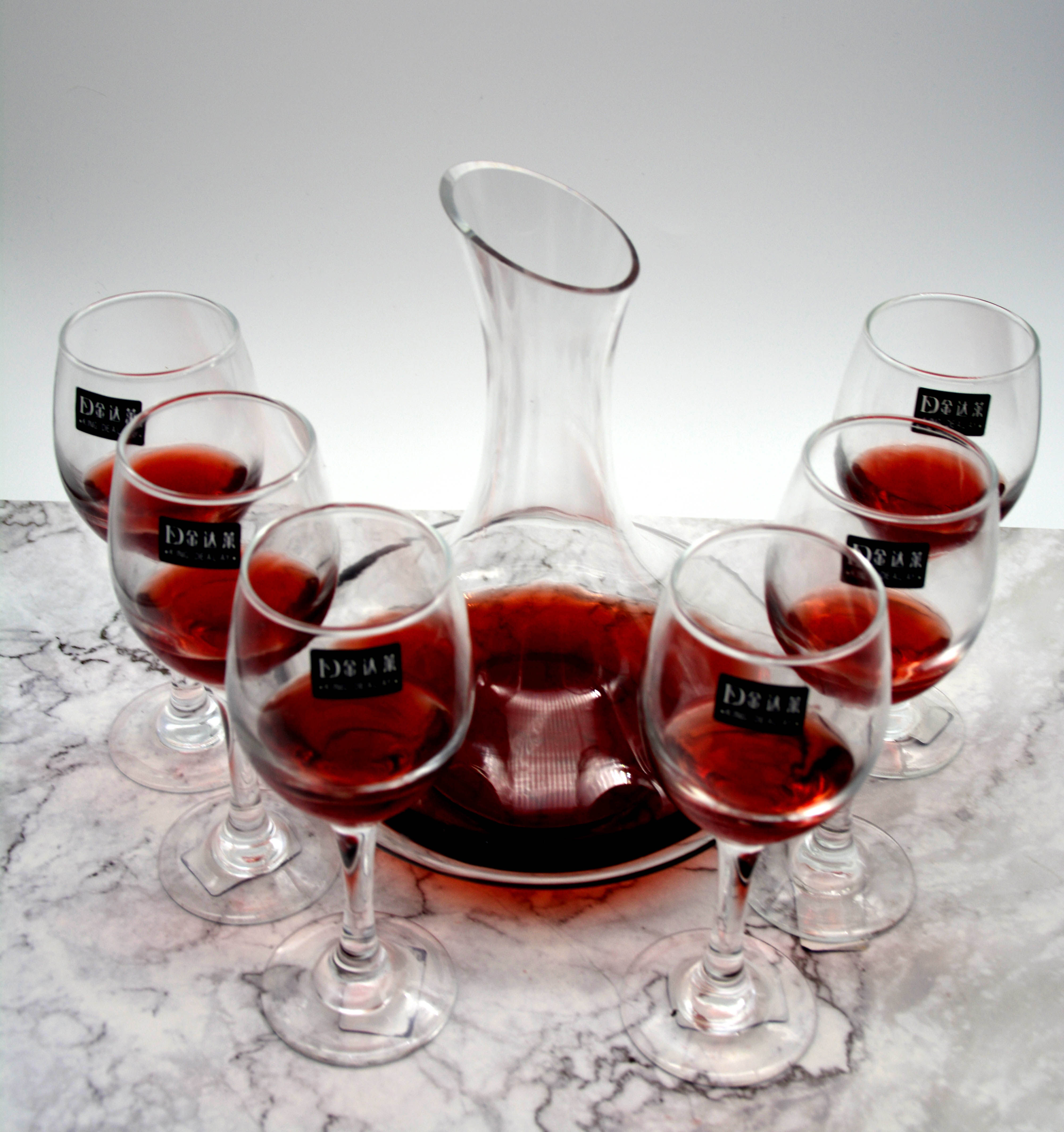 金达莱红酒杯套装家用醒酒器欧式大号小玻璃葡萄酒高脚杯创意酒具