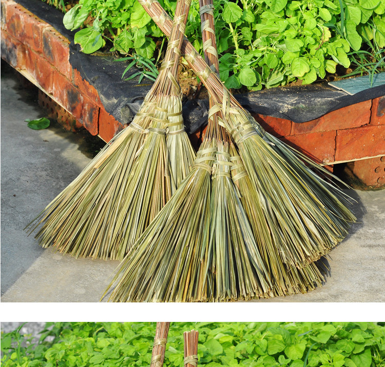 手工编织户外扫把清洁扫雪泥土植物扫帚硬毛扫把