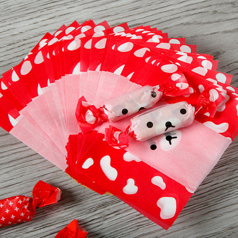 500张牛轧糖包装纸装圣诞节糖纸包糖果纸diy牛扎糖的材料手工烘焙