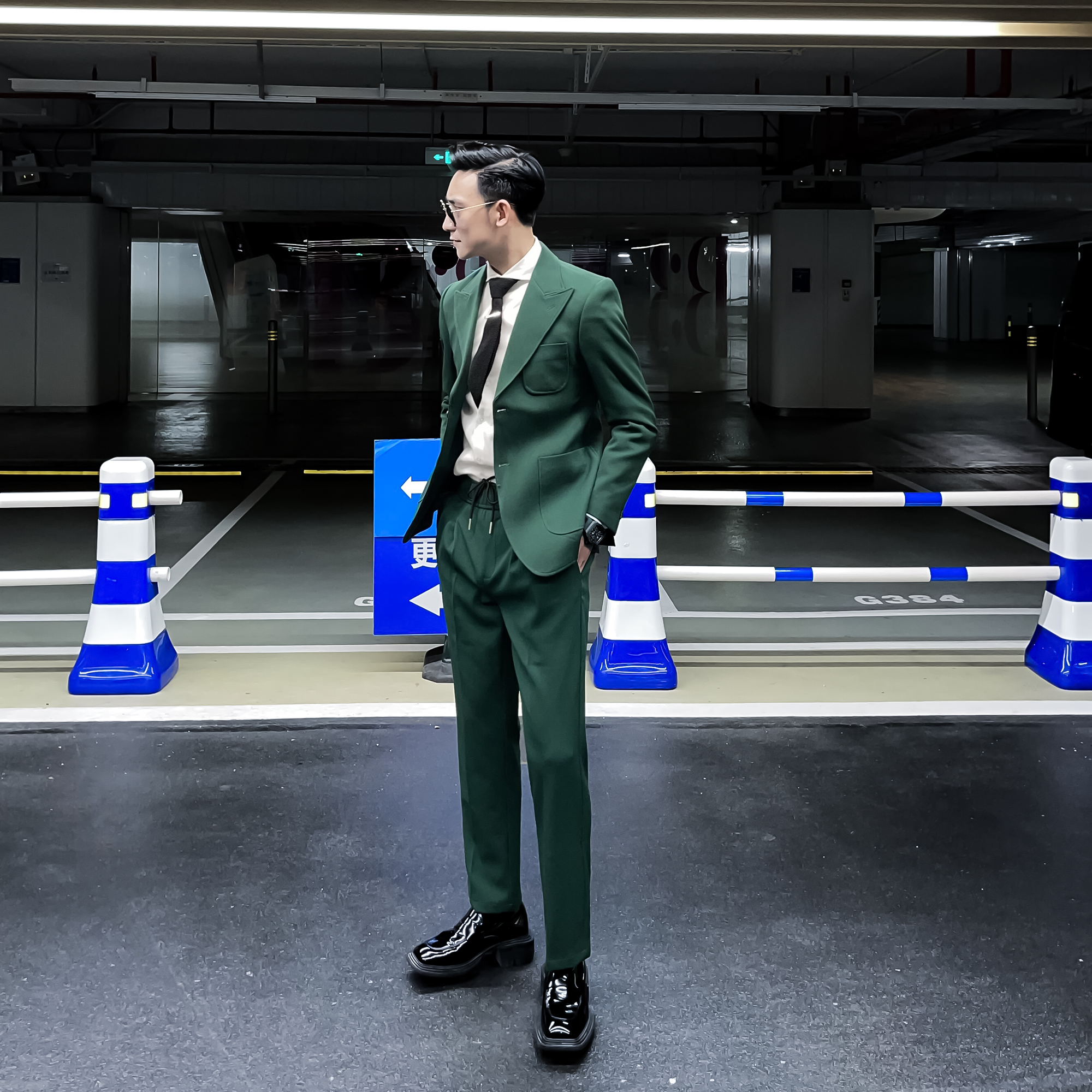 【DAIO ETHAN】原创设计英伦戗驳领西服套装型男单排双扣简约西装