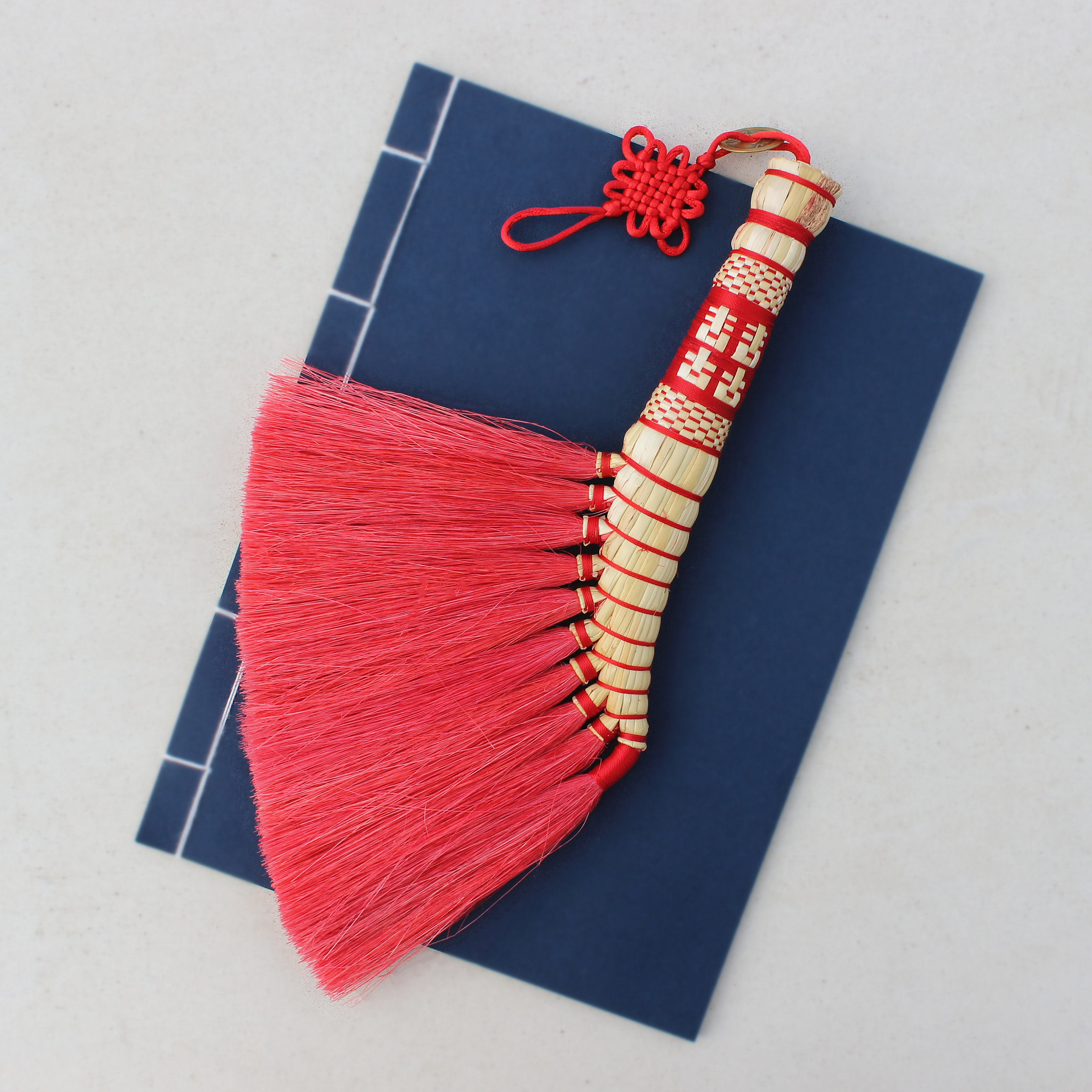 吉祥扫帚结婚挂件桌面清洁洁宝宝压惊辟邪扫把镇扫把