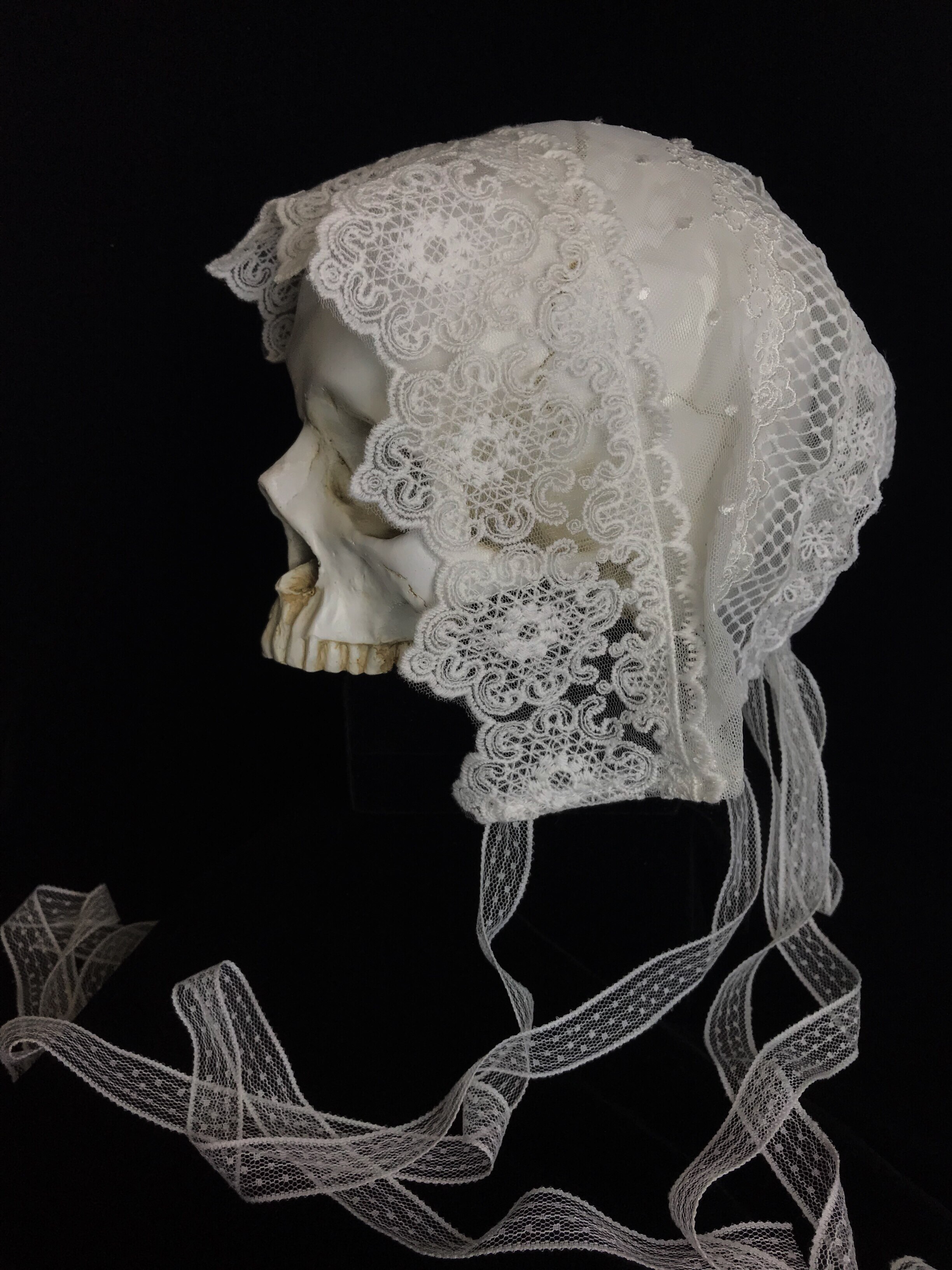 原创自制蕾丝帽子拍摄造型配饰洛可可巴洛克lolita帽子