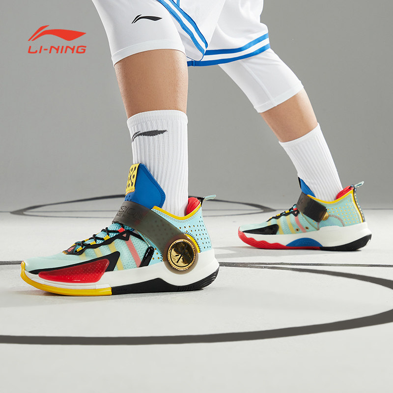 李宁裂变7篮球鞋秋冬季韦德正品减震透气实战篮球鞋