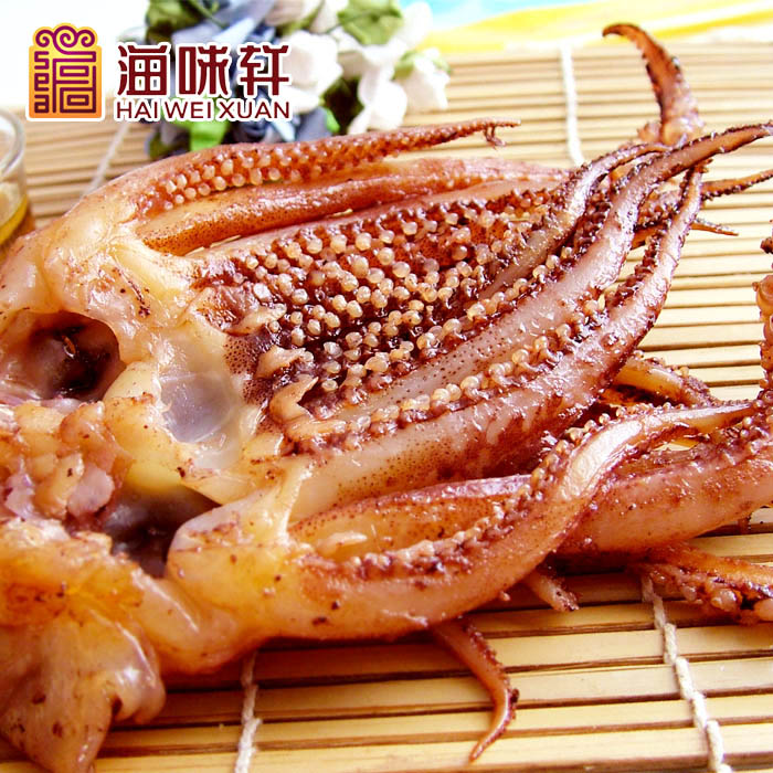 海味轩 海鲜零食小吃 即食现烤鱿鱼头 铁板鱿鱼须系列200g
