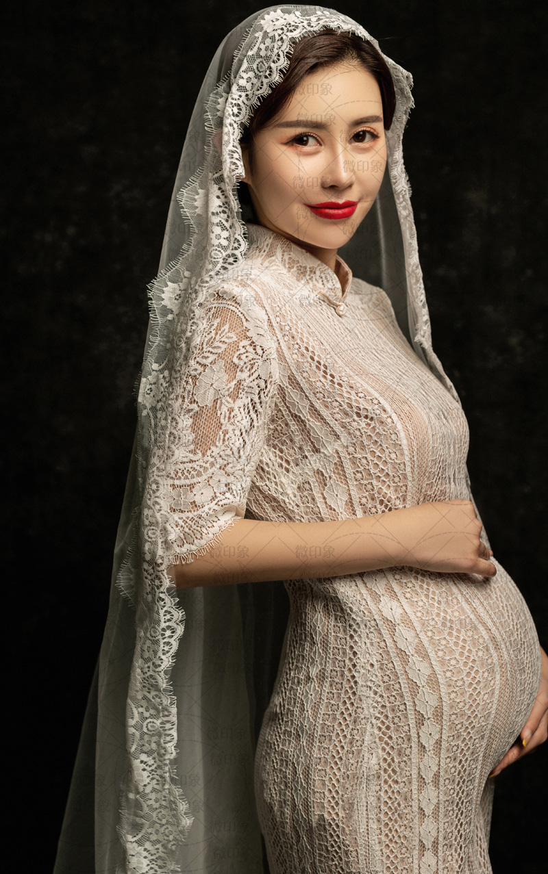 2267新款孕妇拍照复古古老海民国风画报蕾丝影楼服装