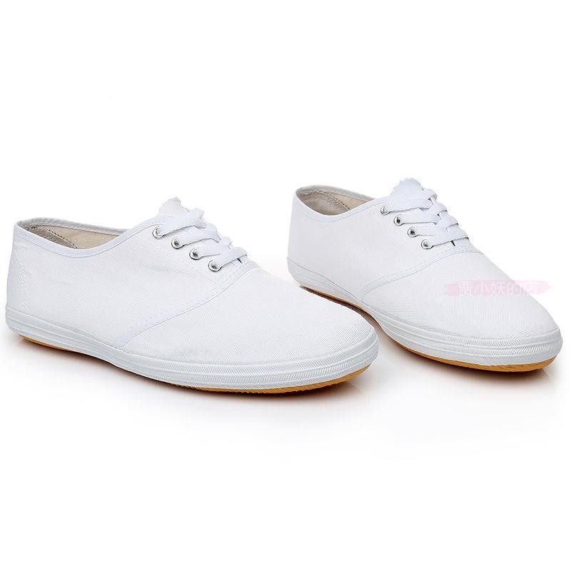 节日耐磨太极校服校鞋舞蹈合唱春夏季男女女款帆布鞋