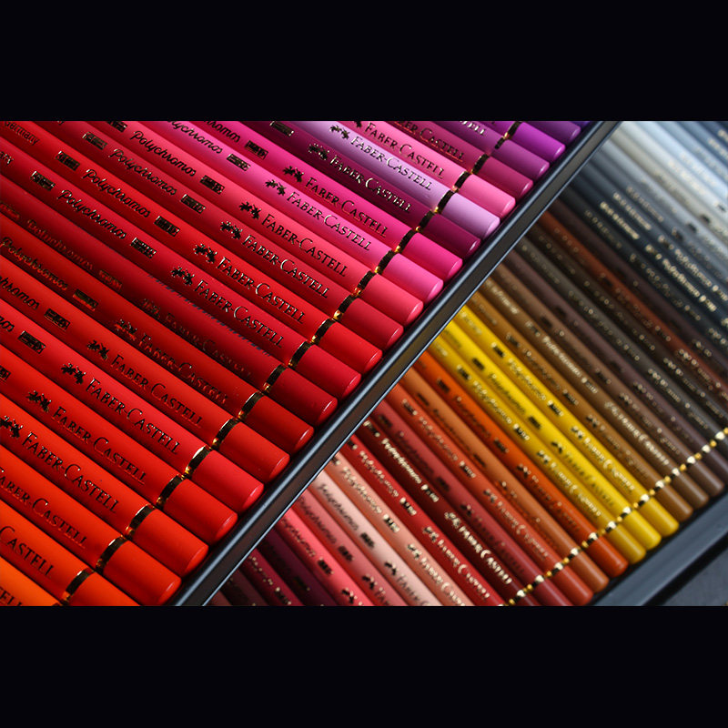 德国进口辉柏嘉油性彩铅120色木盒套装艺术家彩色铅笔