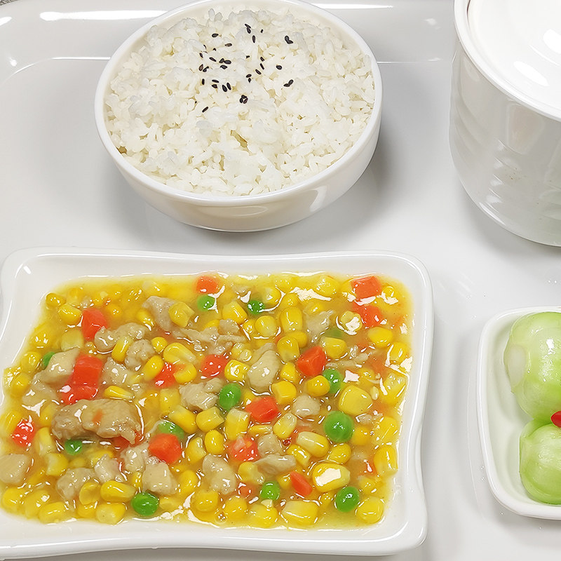 蒸烩玉米鸡肉肉丁170g外卖盖饭料理速食冷冻速食菜