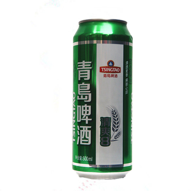 青岛啤酒8度清爽啤酒500ml12听罐装整箱易拉罐武汉啤酒