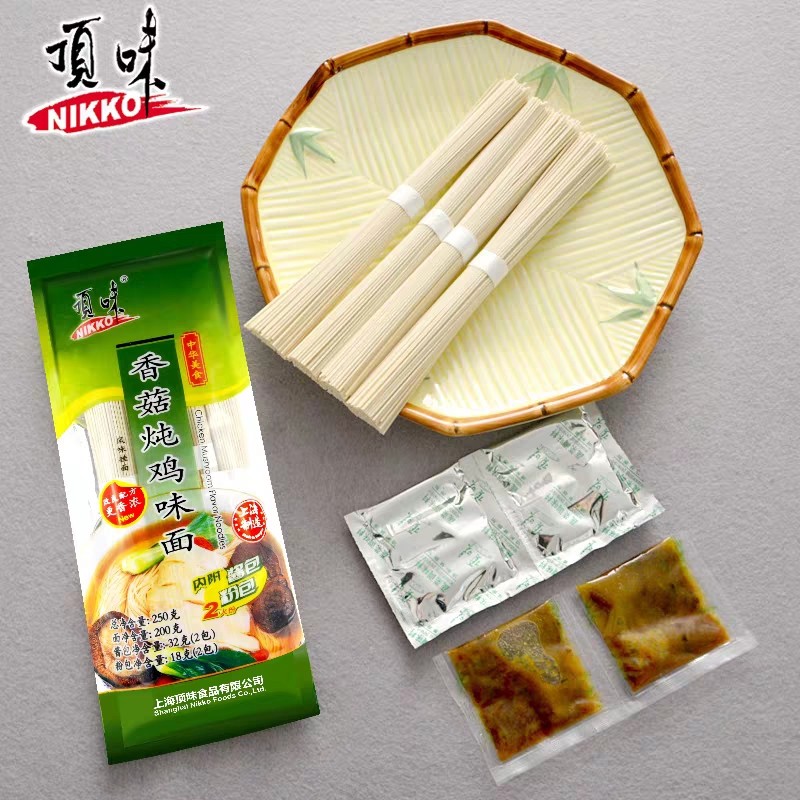 nikko顶味风味挂面面带调料面条肉酱捞面香菇面条