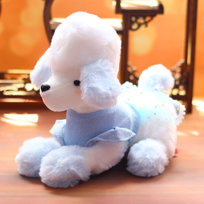 新款贵宾毛绒玩具公仔可爱牧羊犬玩偶布娃娃女生生日毛绒布艺类玩具