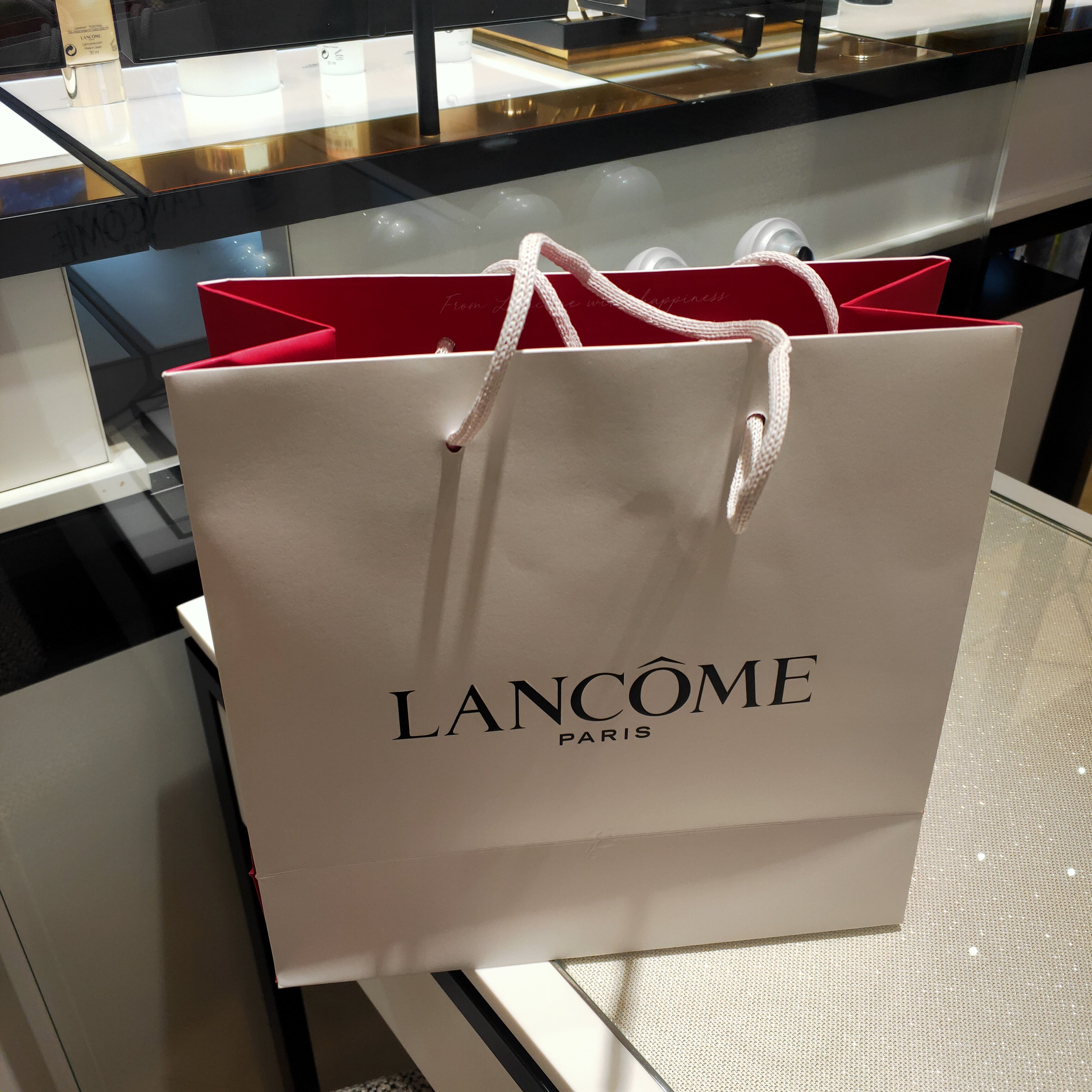 专柜正品兰蔻手提袋购物袋礼品袋纸手提袋