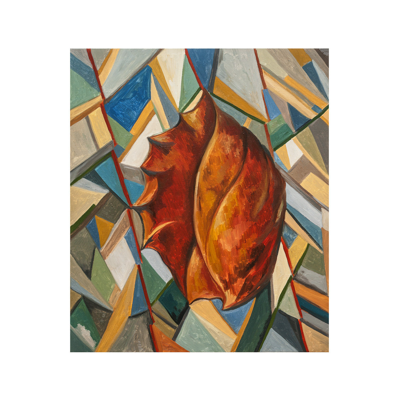 油画海螺手绘布面油画