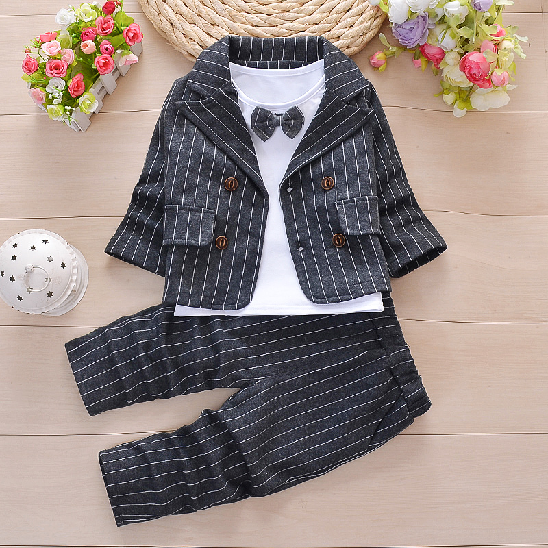 一周套装秋装生日西装男童小男衣服周岁秋季儿童礼服