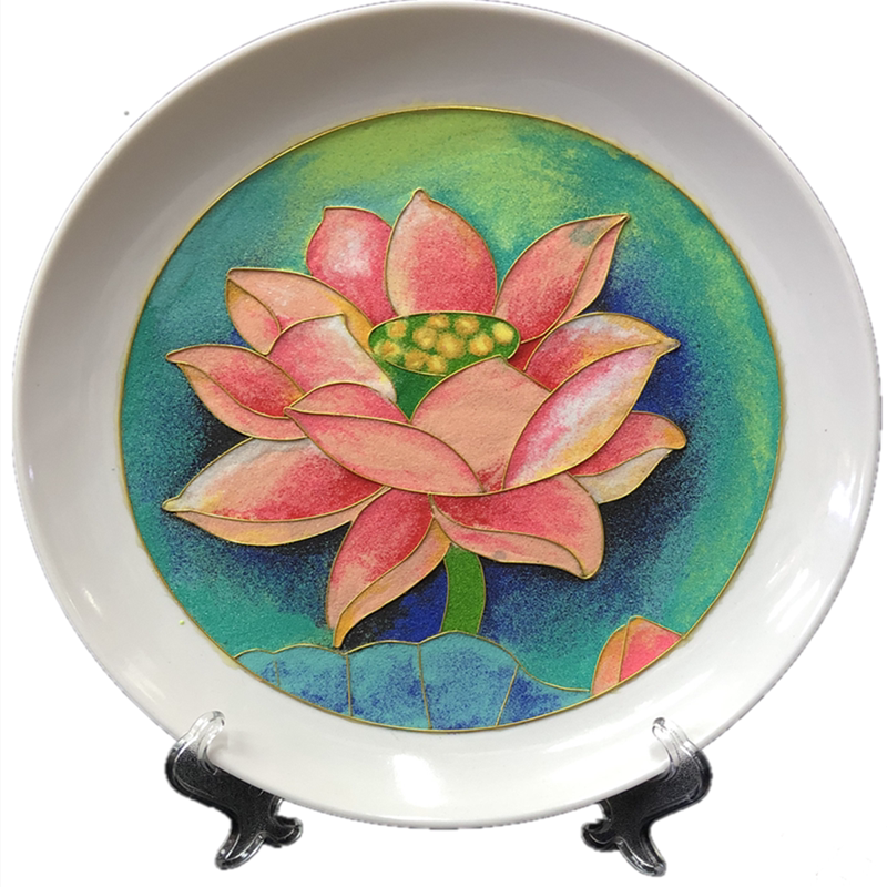 掐丝珐琅景泰蓝工艺金丝沙画diy手工手工制制作景泰蓝