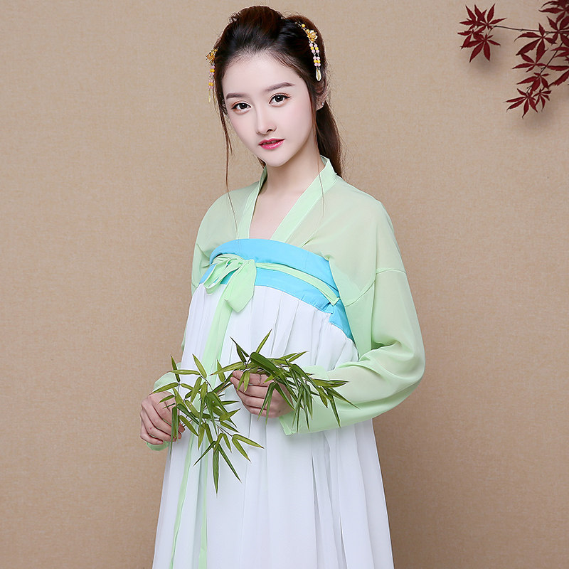古装仙女丰姿唐朝古典演出服服装齐胸襦裙汉服女民族服装